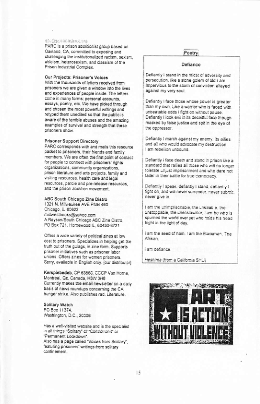 R e—— O Ch commans s 9003 50 e Prson s Compion Ou Projcts: Pronars Voleas Vi e ossands o nesreces s rsones o a4 wndom 10 P s 3 apaences o sl i The A Com s many s sl scauns iy, oy, o i hous peaed g 272 s e st s wrings 80 “erpud har croted o 00 e i v e e seuses s e amaing eraies s ans soangs i rase Fracnessnow PrsonerSupson Drsctory PARC cortspends i a3 s i s Faat piscors, bt wengs a0 ey rembes e arecoan e o f cntct o pacre 1o cacac it raoras s s oty g, s s and s ety and g e e il 7 ne o se0kon movermen: ABC Scutn Cricago Zins lsv. 1321 N Minsuces AVE PAB 480 Chago L 2422 et o ‘AaysenSoch Cricags € 218 Do, FOB621. rarmenand . 0404721 Oncs 8 e vty pcat s o ot prscnes Specaass n bl g6 v i rof e 3age 1 2o o Suppar prssner o s sich 3t ssonar s Encns Gters1res o wemen pracoecy Sy, et gy Keraplesades, 83565 0P Van e crazay s ofFaws s oncamag ne CA irger e, Ao siene 48 Lireurs ‘Souary waicn Erien Washagn, 0C. 26208 e i Detiance | Dekanty 1 stan 0 st ot sty e pereciion a3 st gom o 56 4 e o s o ot sapoc s T ——. | By xe o s avo s rseante oss 5o 61 bt p9cte | Dekanty oo e £ ot aca v masas o i e a0 55 o & | pecopressor | Detarty marensgaeat oy anmy. s i Detarty ace et s sang = s 3 Serscae my sericion b o cwe ok S o i sy 1 | Getart 1 spon. oty siane I | e i Crendacsa1am he o < | Moo e ot oy | 1 e se00nam. 1 20 8504 Sdan